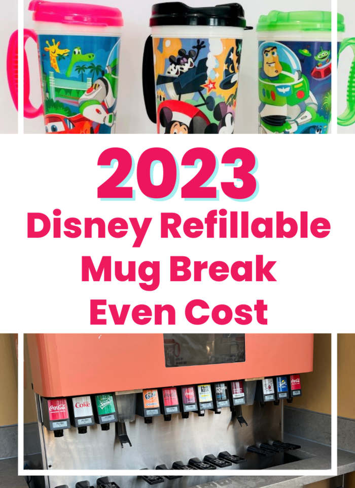 Disney Refillable Mugs- Break Even Cost 2023