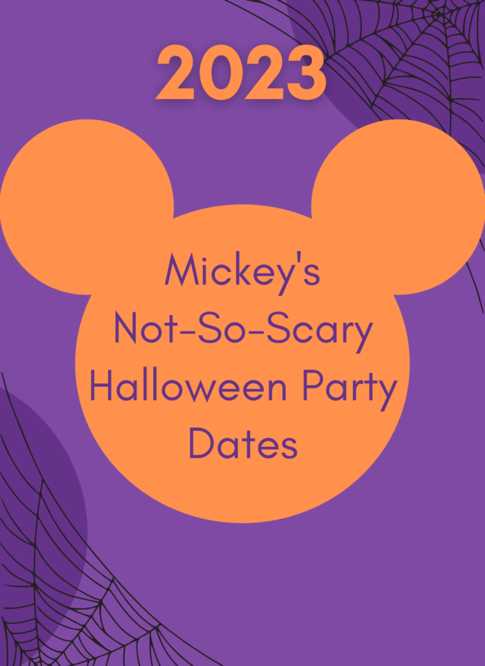 2023 Mickey’s Not So Scary Halloween Party Dates