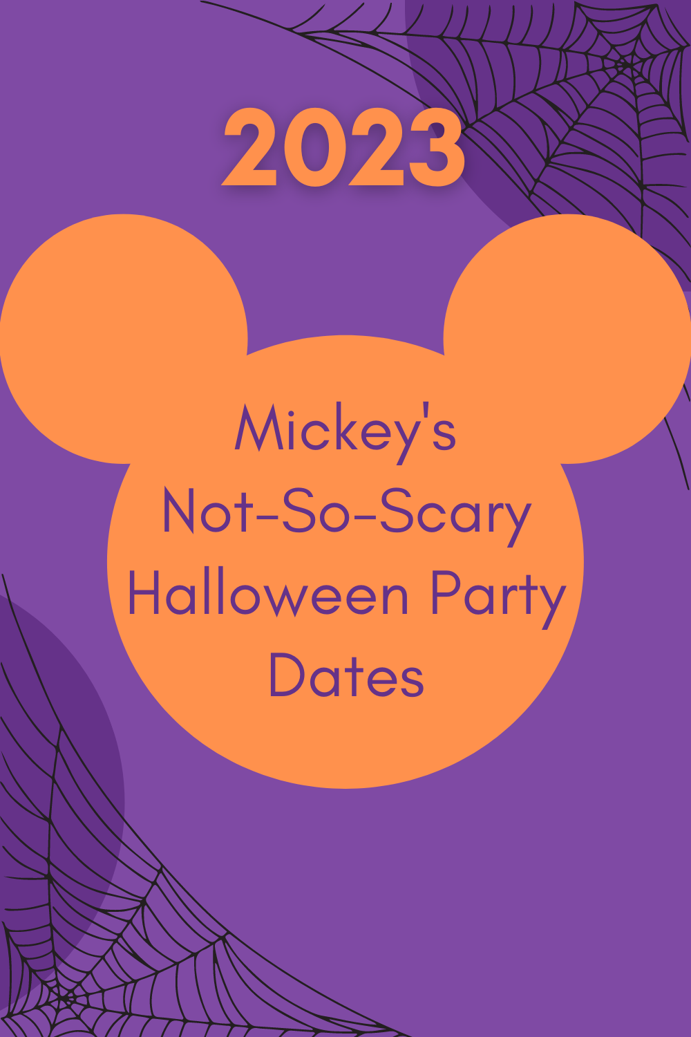 2023 Mickey's Not So Scary Halloween Party Dates Magic for Five